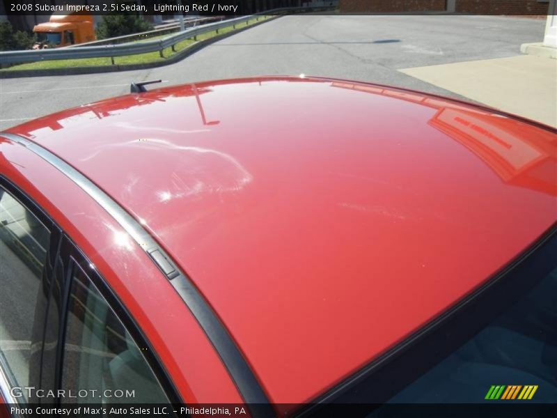 Lightning Red / Ivory 2008 Subaru Impreza 2.5i Sedan