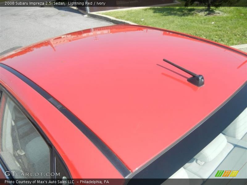 Lightning Red / Ivory 2008 Subaru Impreza 2.5i Sedan