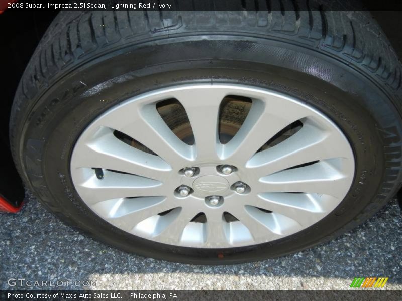 Lightning Red / Ivory 2008 Subaru Impreza 2.5i Sedan