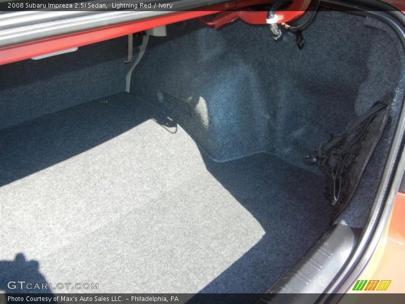 Lightning Red / Ivory 2008 Subaru Impreza 2.5i Sedan