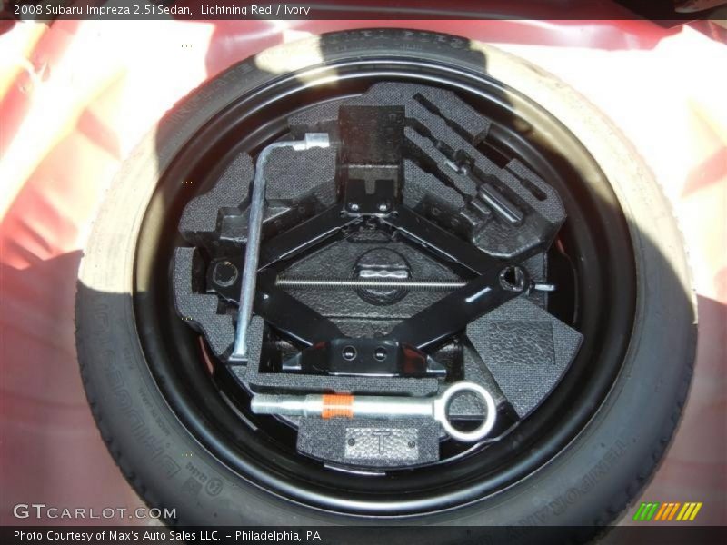 Lightning Red / Ivory 2008 Subaru Impreza 2.5i Sedan