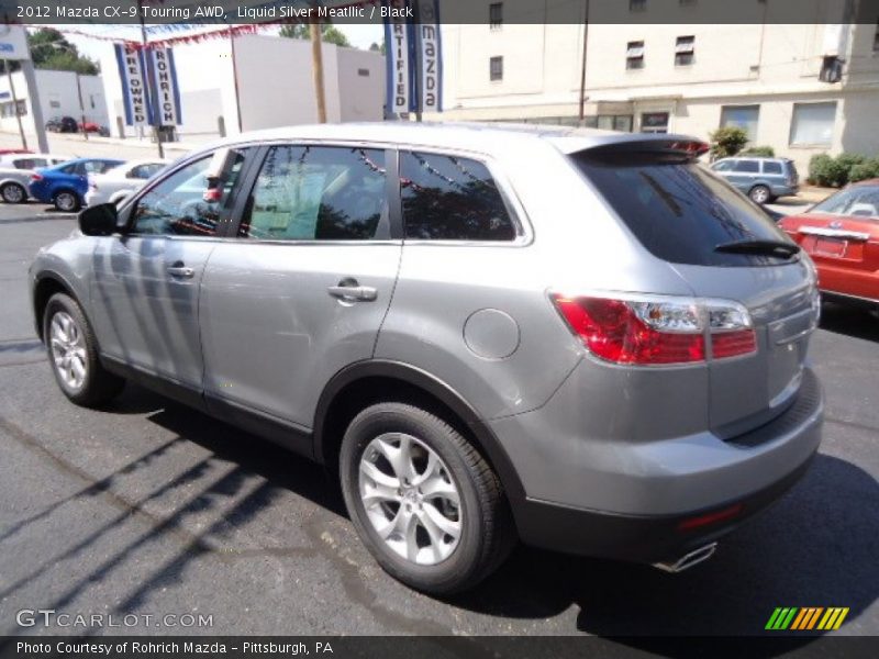 Liquid Silver Meatllic / Black 2012 Mazda CX-9 Touring AWD