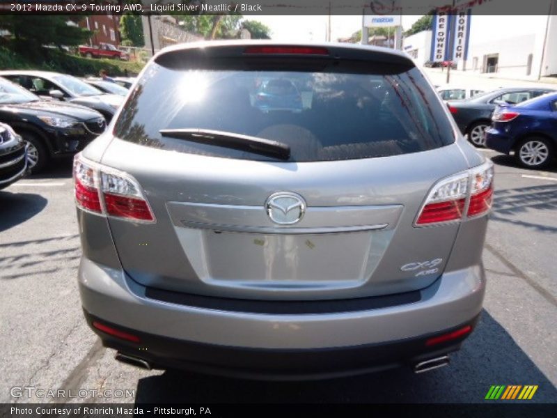Liquid Silver Meatllic / Black 2012 Mazda CX-9 Touring AWD