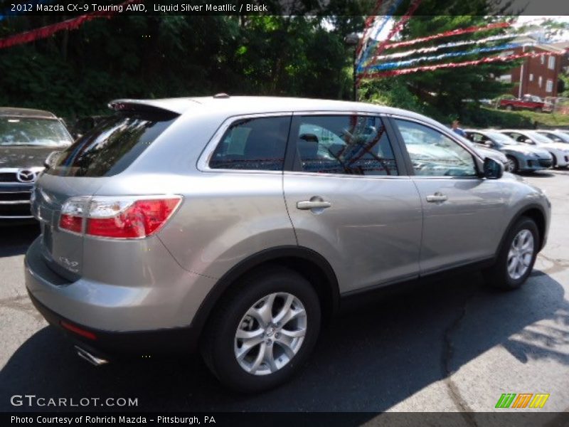 Liquid Silver Meatllic / Black 2012 Mazda CX-9 Touring AWD