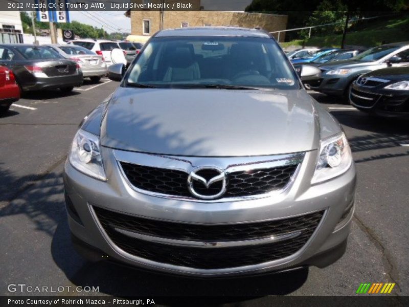 Liquid Silver Meatllic / Black 2012 Mazda CX-9 Touring AWD