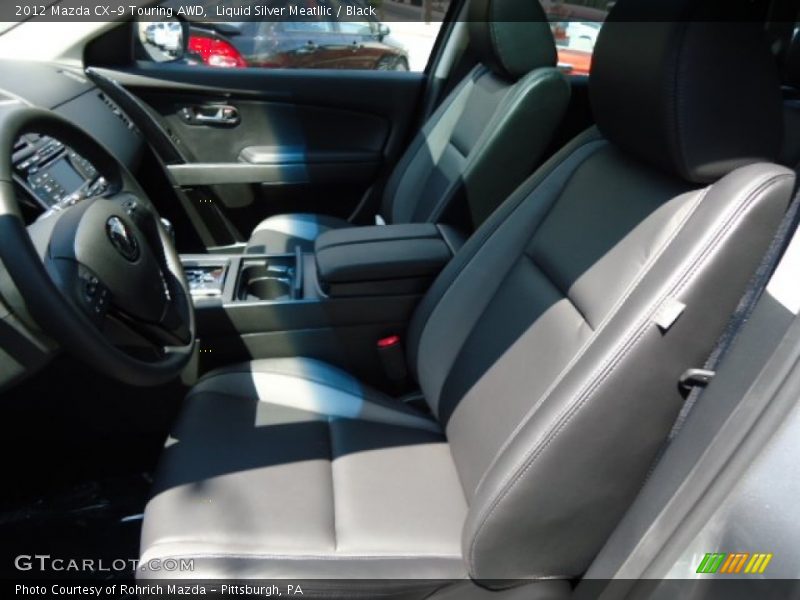 Liquid Silver Meatllic / Black 2012 Mazda CX-9 Touring AWD
