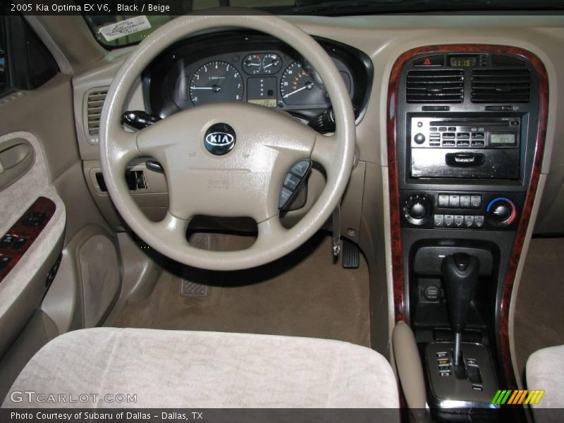 Black / Beige 2005 Kia Optima EX V6