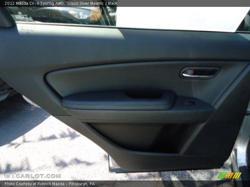 Liquid Silver Meatllic / Black 2012 Mazda CX-9 Touring AWD