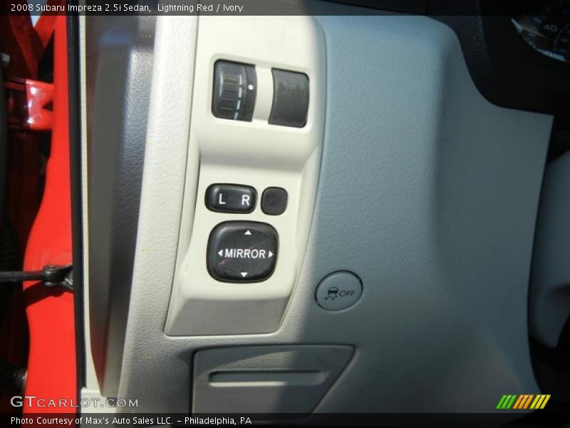 Lightning Red / Ivory 2008 Subaru Impreza 2.5i Sedan