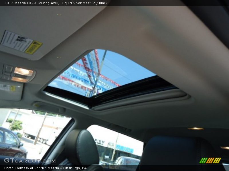 Liquid Silver Meatllic / Black 2012 Mazda CX-9 Touring AWD