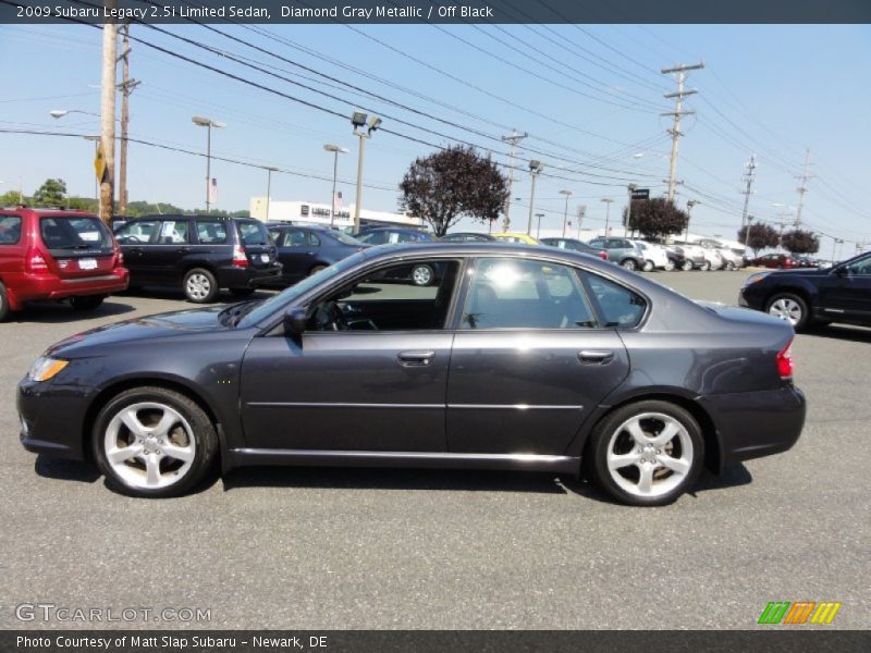 Diamond Gray Metallic / Off Black 2009 Subaru Legacy 2.5i Limited Sedan