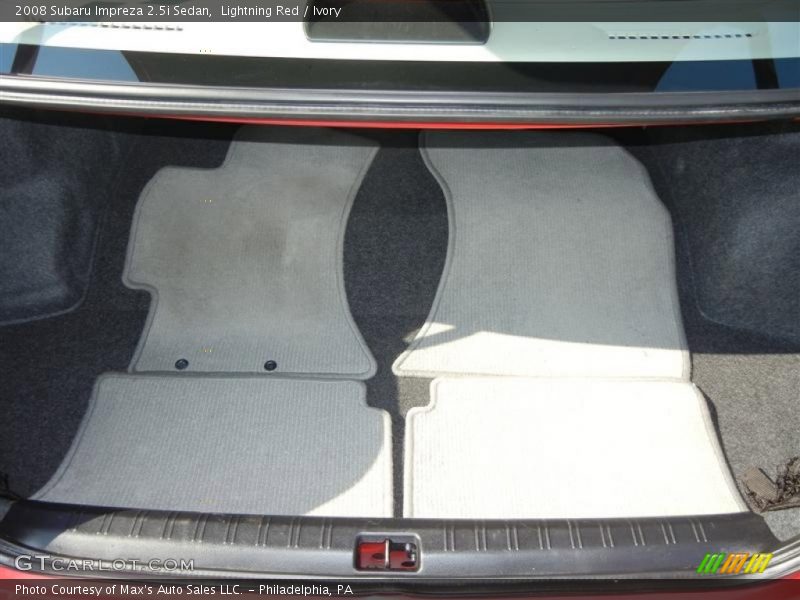 Lightning Red / Ivory 2008 Subaru Impreza 2.5i Sedan