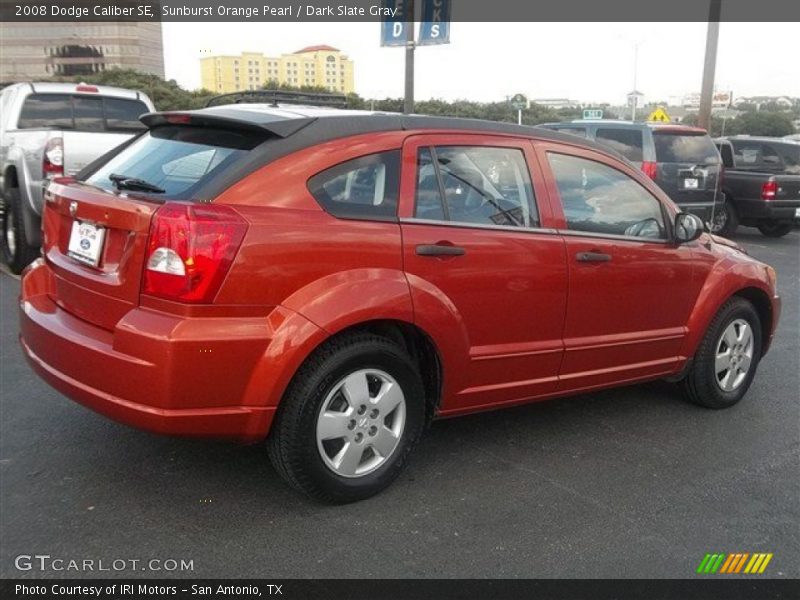 Sunburst Orange Pearl / Dark Slate Gray 2008 Dodge Caliber SE