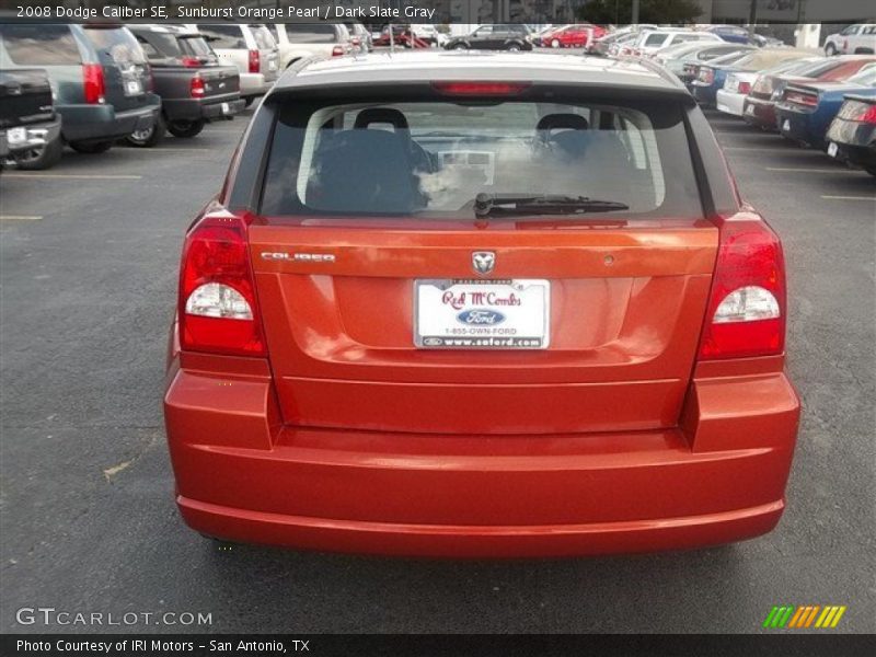 Sunburst Orange Pearl / Dark Slate Gray 2008 Dodge Caliber SE