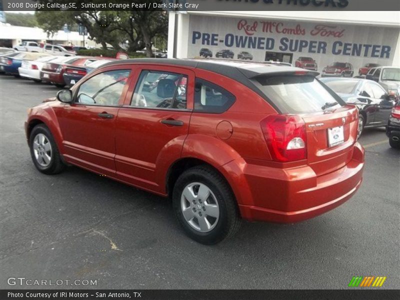 Sunburst Orange Pearl / Dark Slate Gray 2008 Dodge Caliber SE