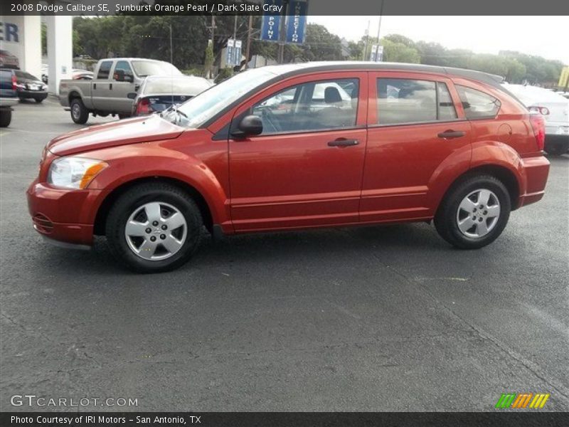 Sunburst Orange Pearl / Dark Slate Gray 2008 Dodge Caliber SE