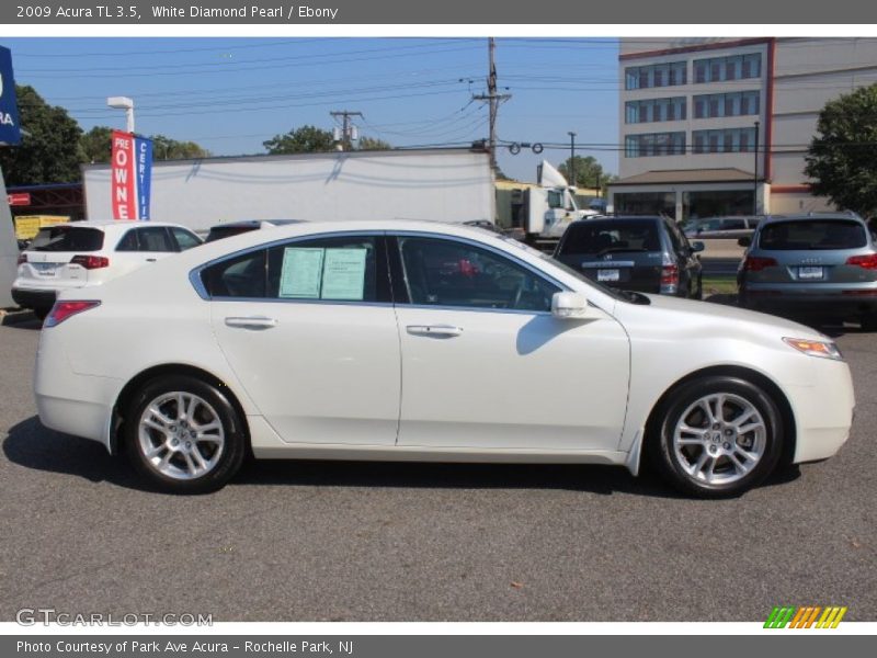 White Diamond Pearl / Ebony 2009 Acura TL 3.5
