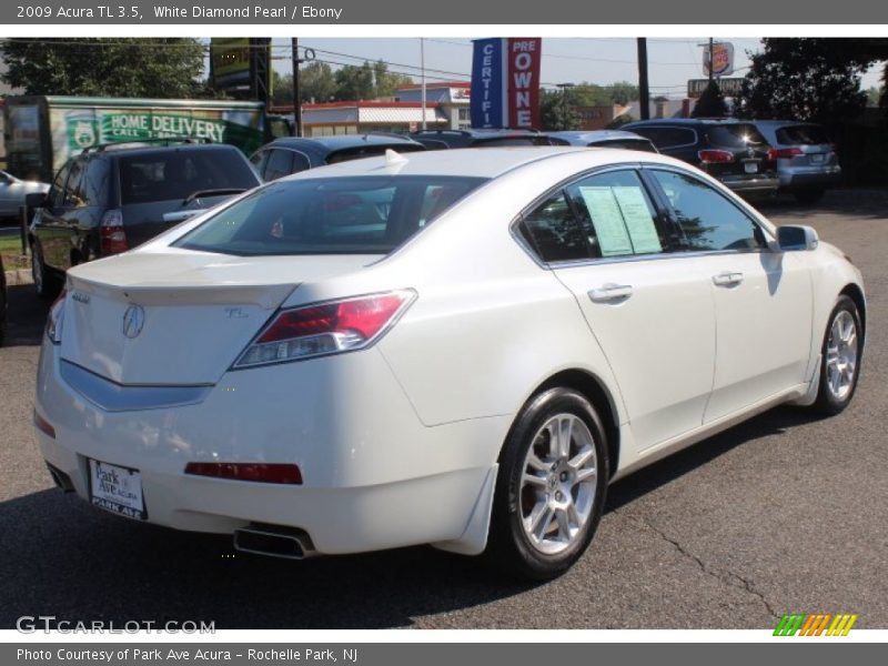 White Diamond Pearl / Ebony 2009 Acura TL 3.5