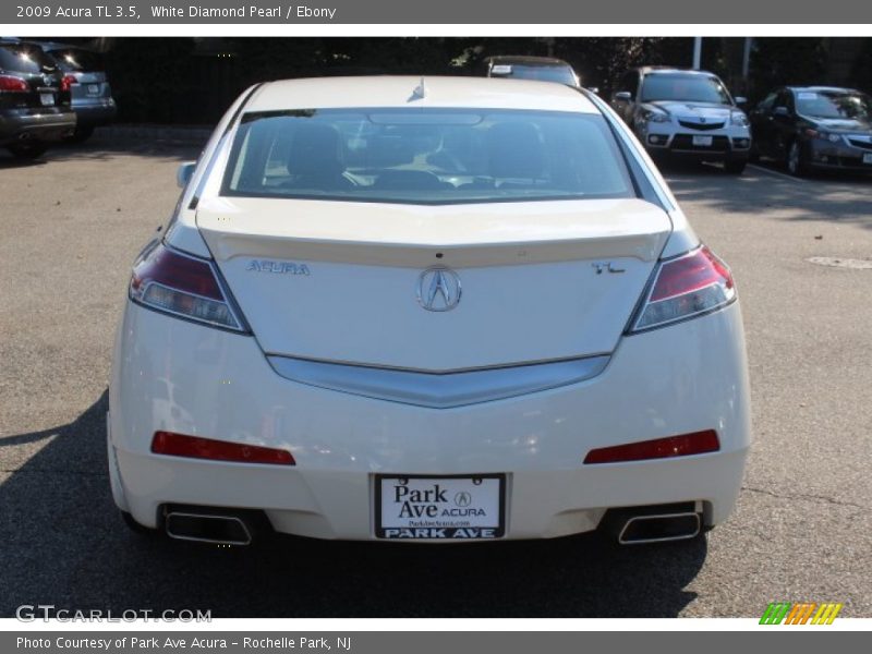 White Diamond Pearl / Ebony 2009 Acura TL 3.5