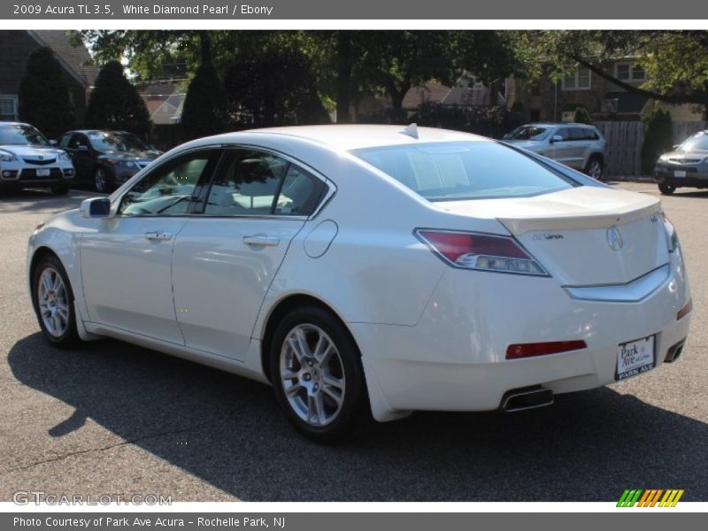 White Diamond Pearl / Ebony 2009 Acura TL 3.5