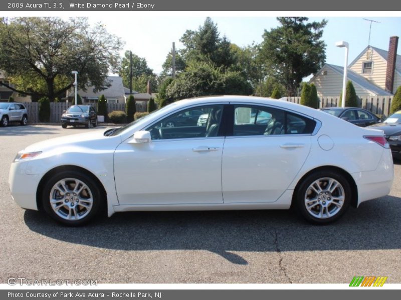 White Diamond Pearl / Ebony 2009 Acura TL 3.5