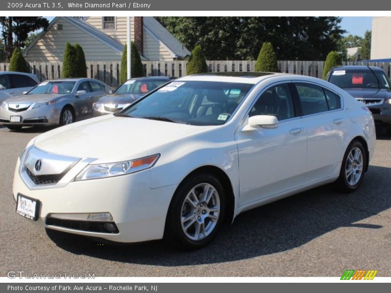 White Diamond Pearl / Ebony 2009 Acura TL 3.5