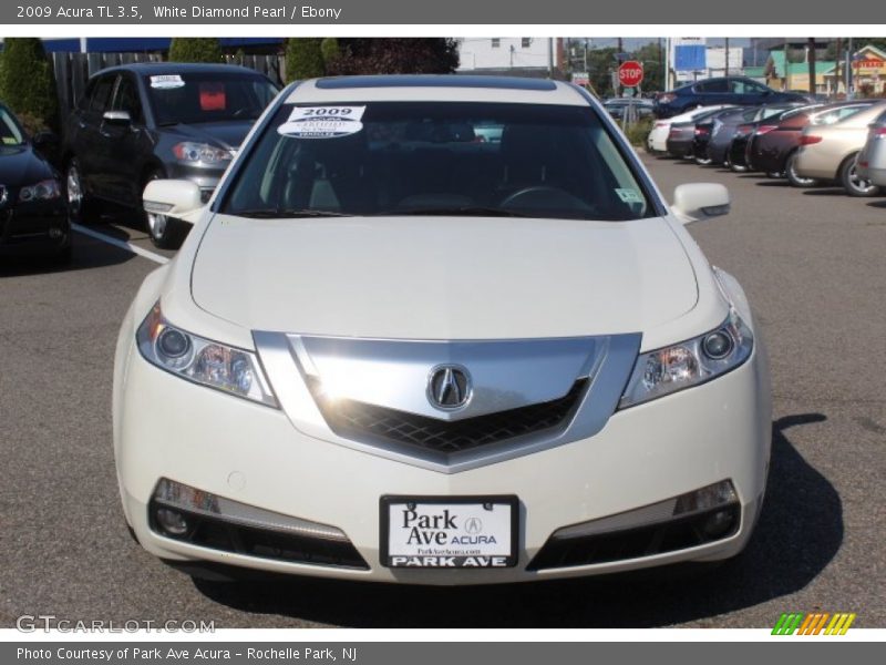 White Diamond Pearl / Ebony 2009 Acura TL 3.5