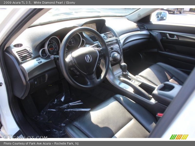 White Diamond Pearl / Ebony 2009 Acura TL 3.5