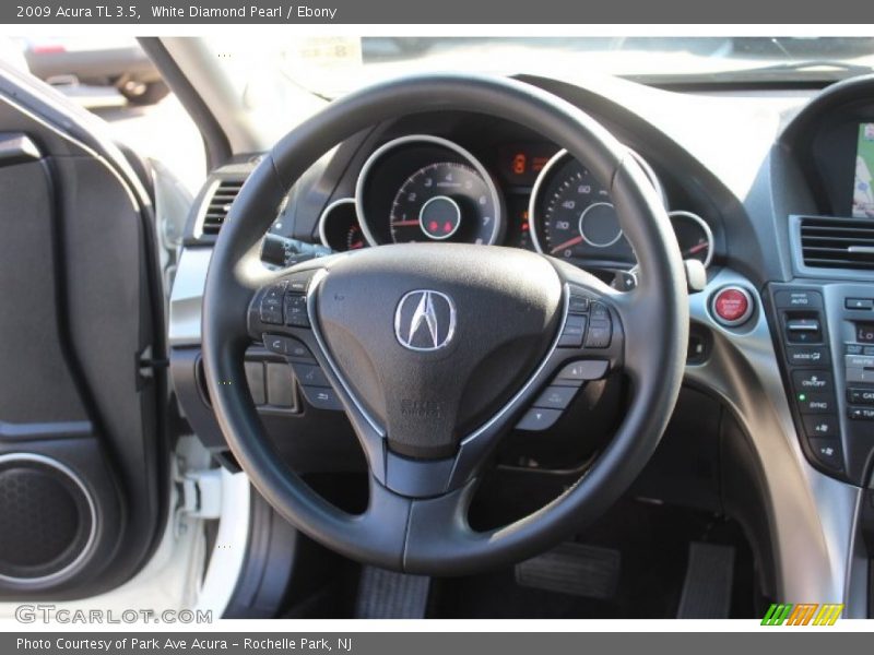 White Diamond Pearl / Ebony 2009 Acura TL 3.5