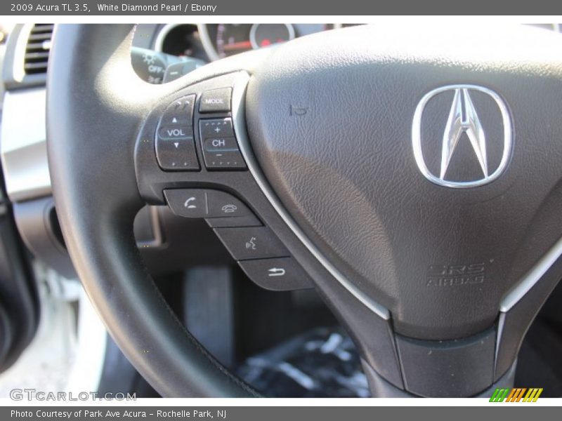 White Diamond Pearl / Ebony 2009 Acura TL 3.5