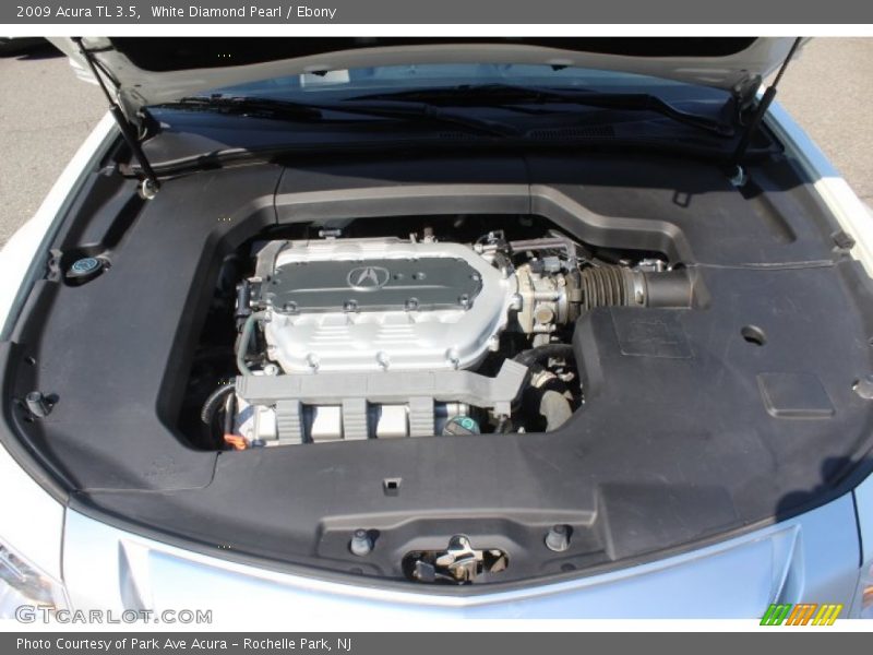 White Diamond Pearl / Ebony 2009 Acura TL 3.5