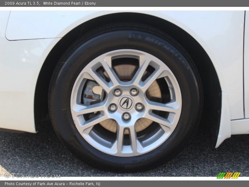 White Diamond Pearl / Ebony 2009 Acura TL 3.5
