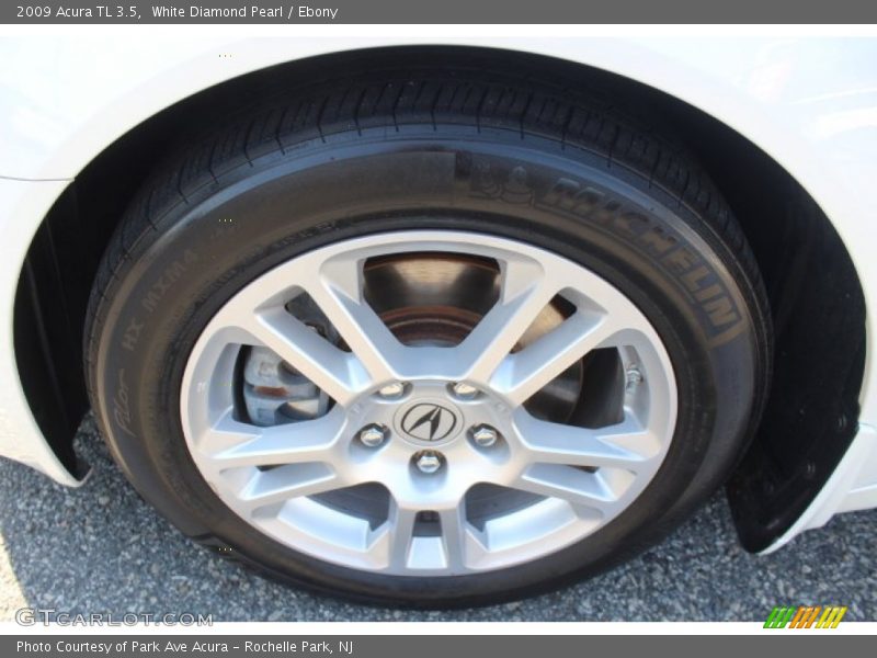 White Diamond Pearl / Ebony 2009 Acura TL 3.5