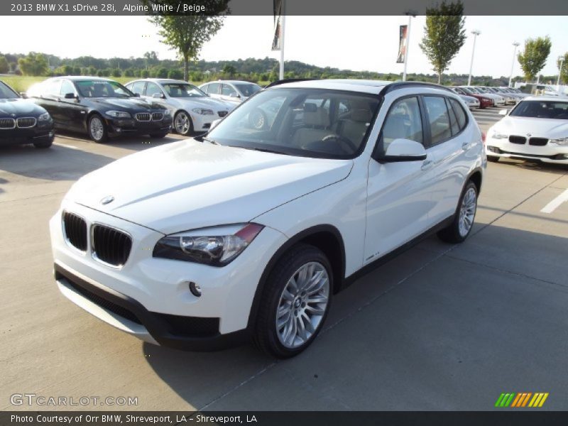 Alpine White / Beige 2013 BMW X1 sDrive 28i