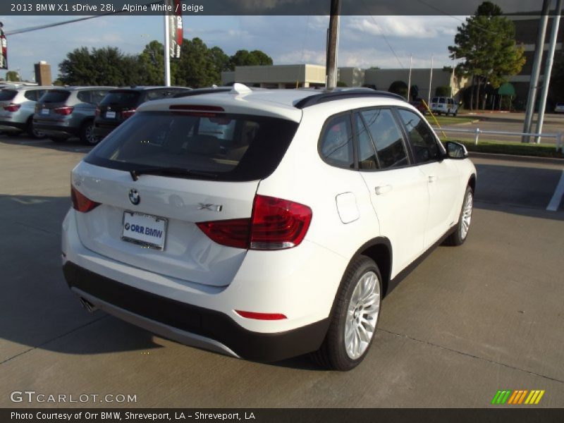 Alpine White / Beige 2013 BMW X1 sDrive 28i