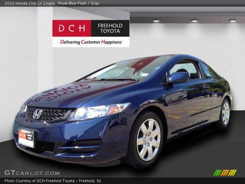 Royal Blue Pearl / Gray 2010 Honda Civic LX Coupe