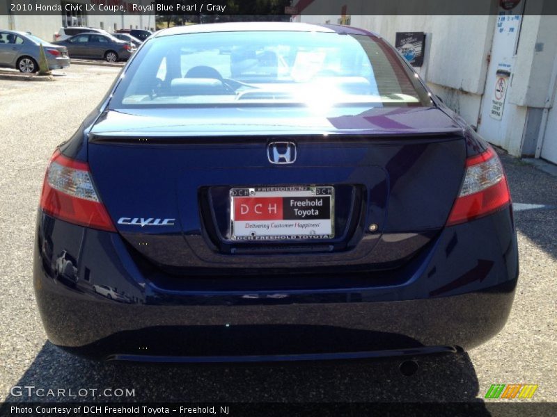 Royal Blue Pearl / Gray 2010 Honda Civic LX Coupe