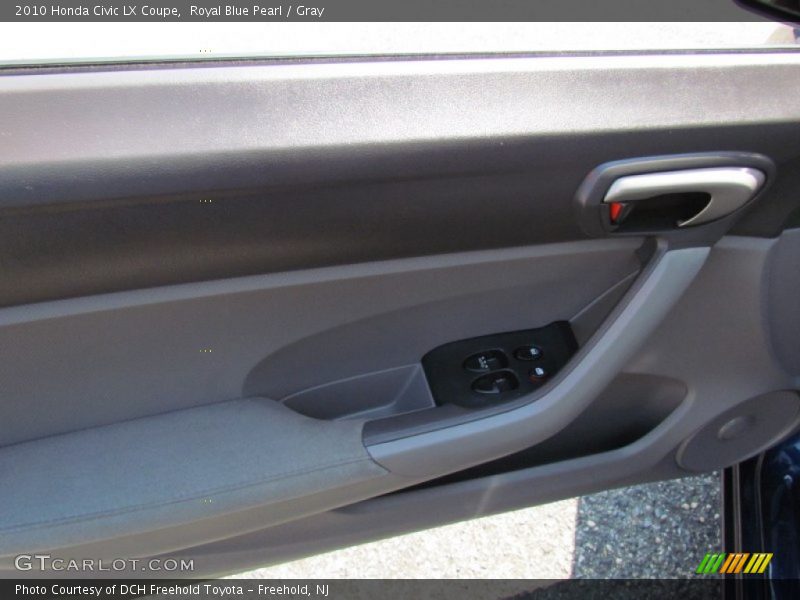 Royal Blue Pearl / Gray 2010 Honda Civic LX Coupe