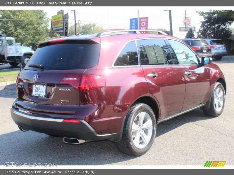 Dark Cherry Pearl / Taupe Gray 2010 Acura MDX