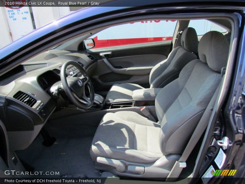 Royal Blue Pearl / Gray 2010 Honda Civic LX Coupe
