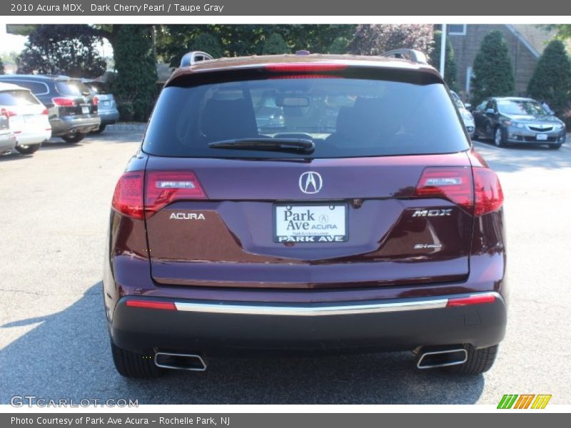 Dark Cherry Pearl / Taupe Gray 2010 Acura MDX