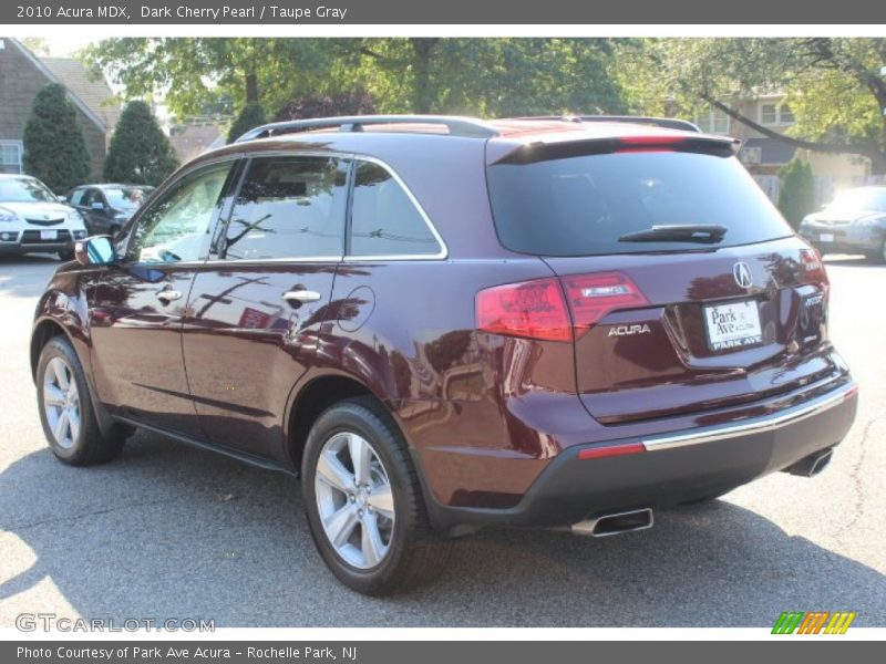 Dark Cherry Pearl / Taupe Gray 2010 Acura MDX