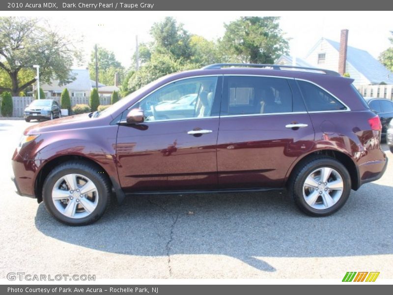 Dark Cherry Pearl / Taupe Gray 2010 Acura MDX