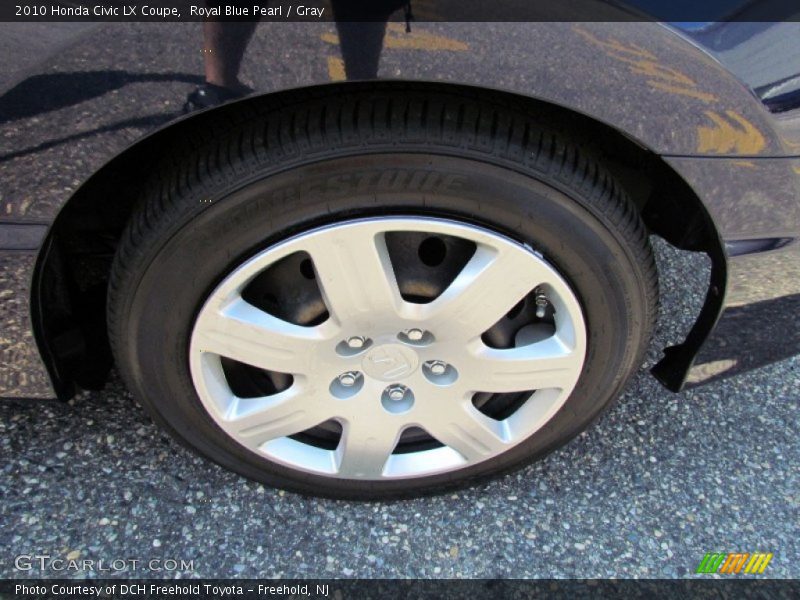 Royal Blue Pearl / Gray 2010 Honda Civic LX Coupe