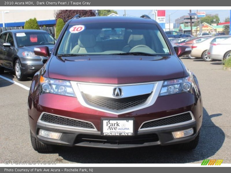 Dark Cherry Pearl / Taupe Gray 2010 Acura MDX