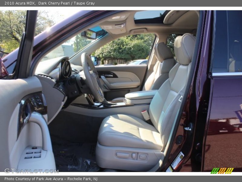 Dark Cherry Pearl / Taupe Gray 2010 Acura MDX