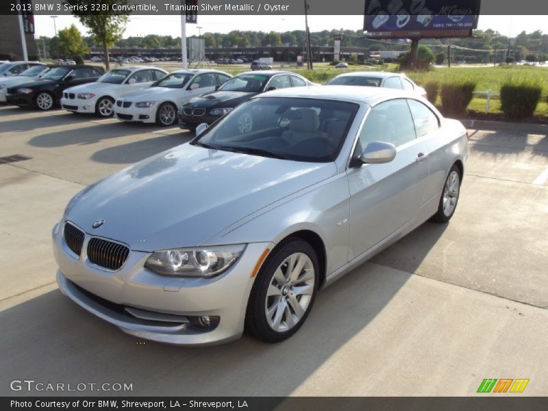 Titanium Silver Metallic / Oyster 2013 BMW 3 Series 328i Convertible