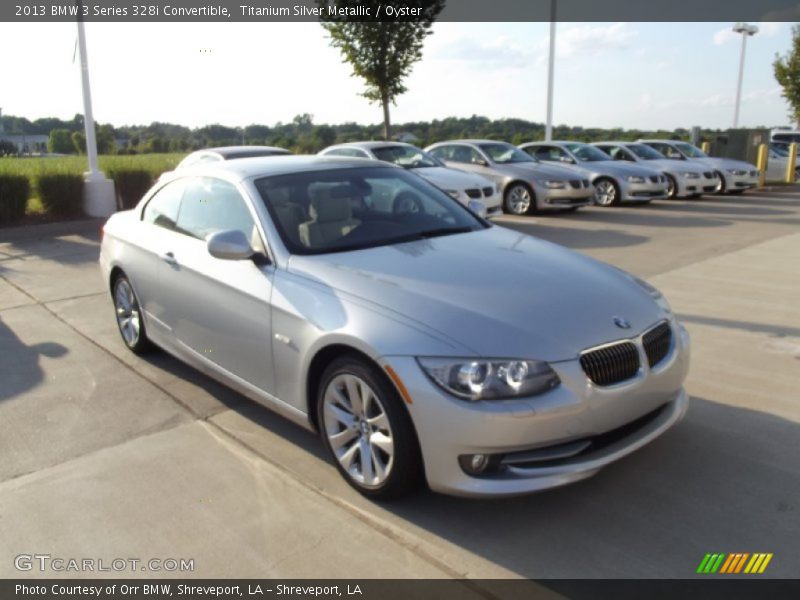 Titanium Silver Metallic / Oyster 2013 BMW 3 Series 328i Convertible