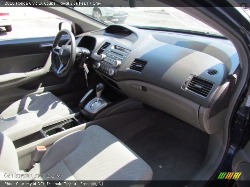 Royal Blue Pearl / Gray 2010 Honda Civic LX Coupe