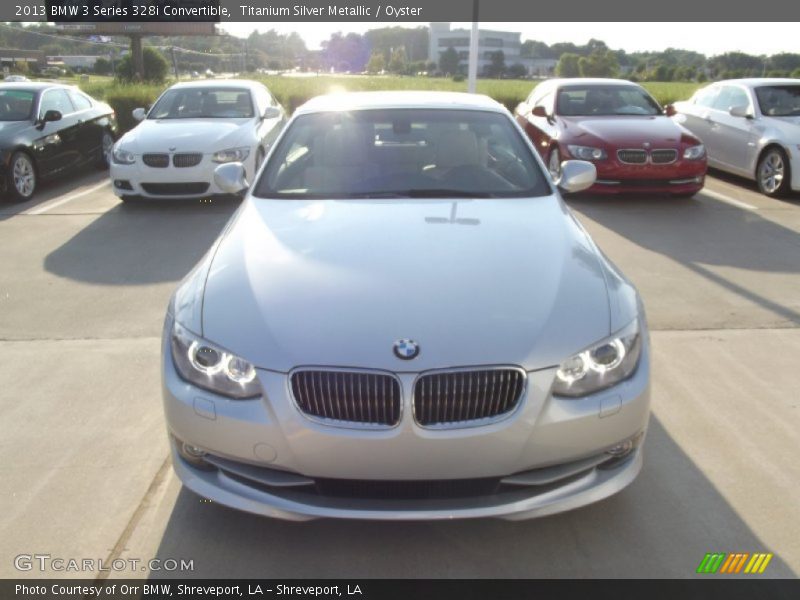 Titanium Silver Metallic / Oyster 2013 BMW 3 Series 328i Convertible